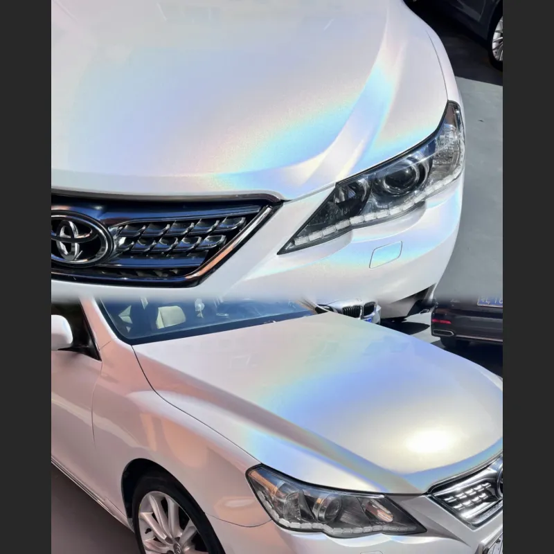 Ravoony Plus Matte Laser White Car Vinyl Wrap Toyota Vinyl Wrap