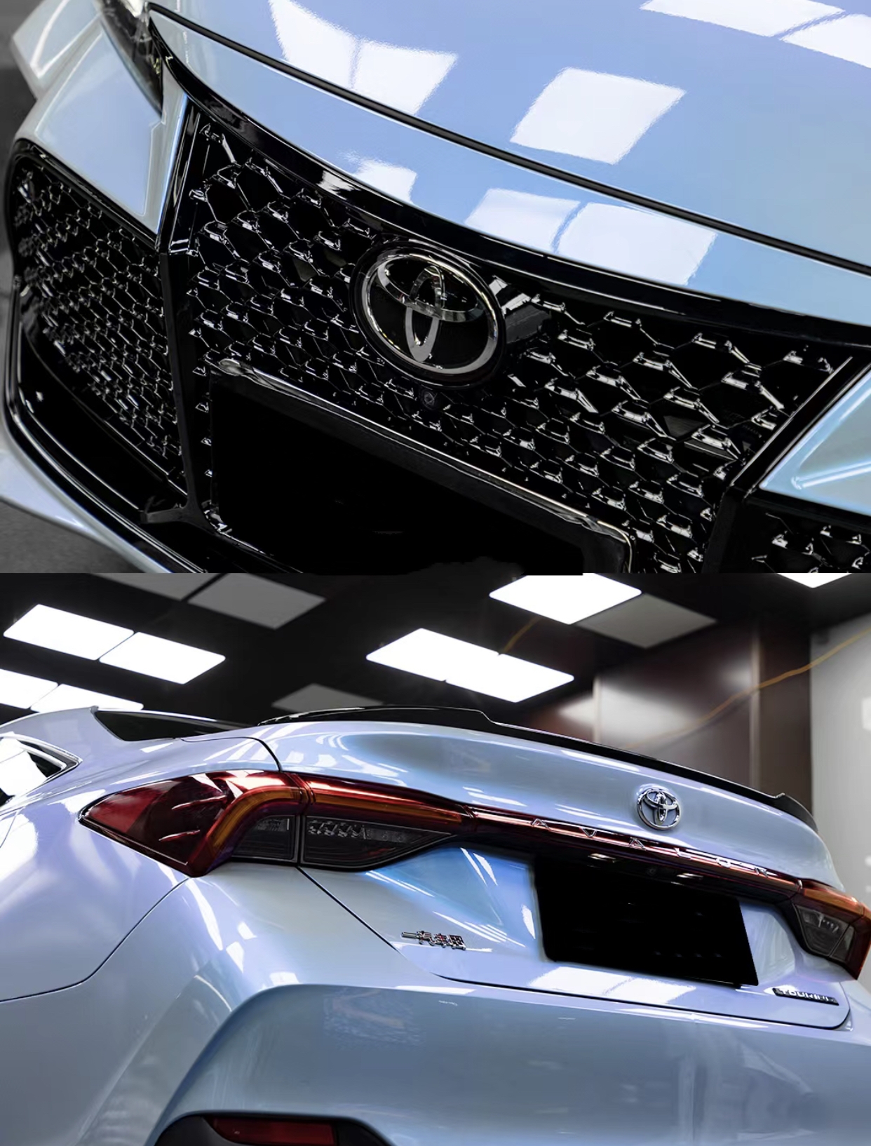  Ravoony Plus Fancy Rock Grey Color Fliper Car Wrap Toyota Avalon Wrap