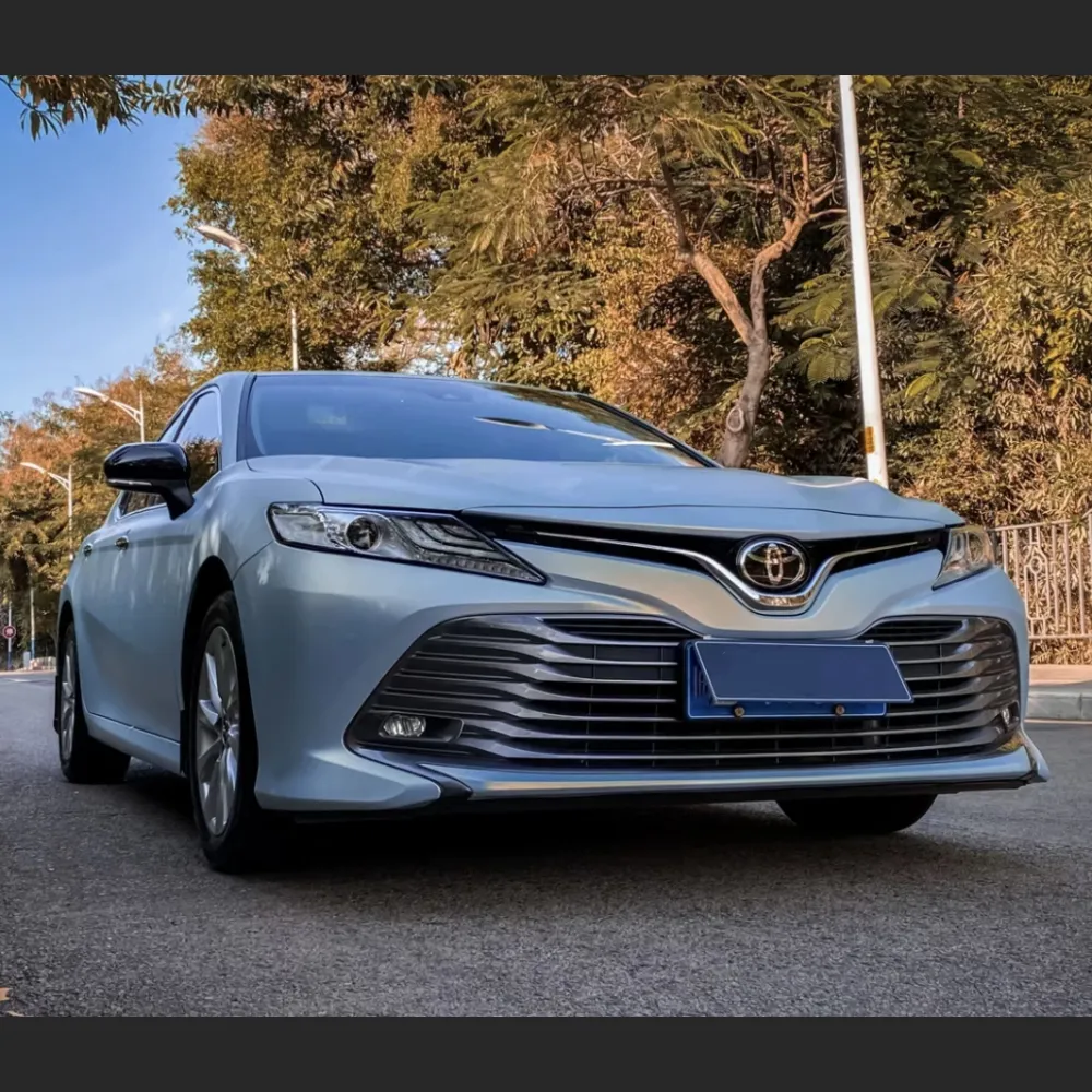 Ravoony Plus Ultra-Matte Gold Blue Car Vinyl Wrap Toyota Camry Wrap