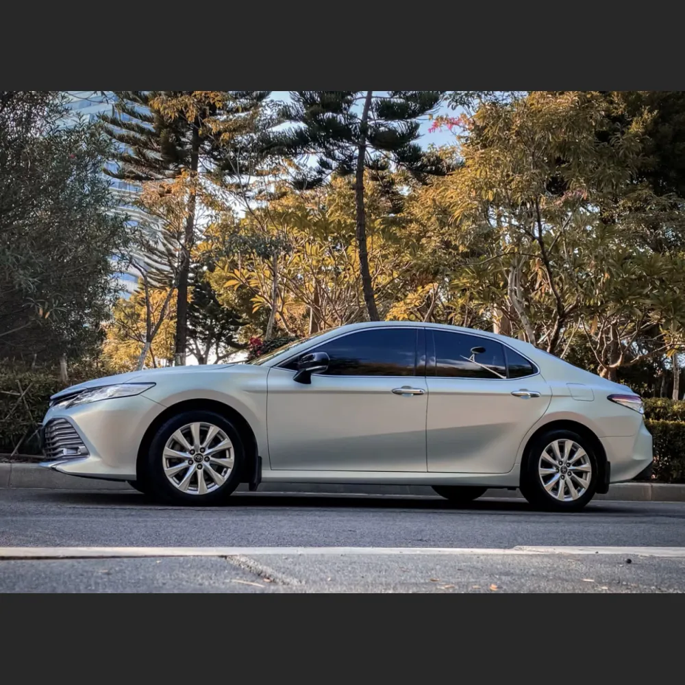 Ravoony Plus Ultra-Matte Gold Blue Car Vinyl Wrap Toyota Camry Wrap
