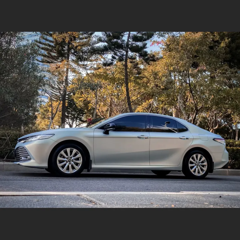 Ravoony Plus Ultra-Matte Gold Blue Car Vinyl Wrap Toyota Camry Wrap