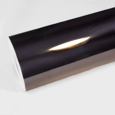 Ravoony Super Chrome Gloss Black Vinyl Car Wrap