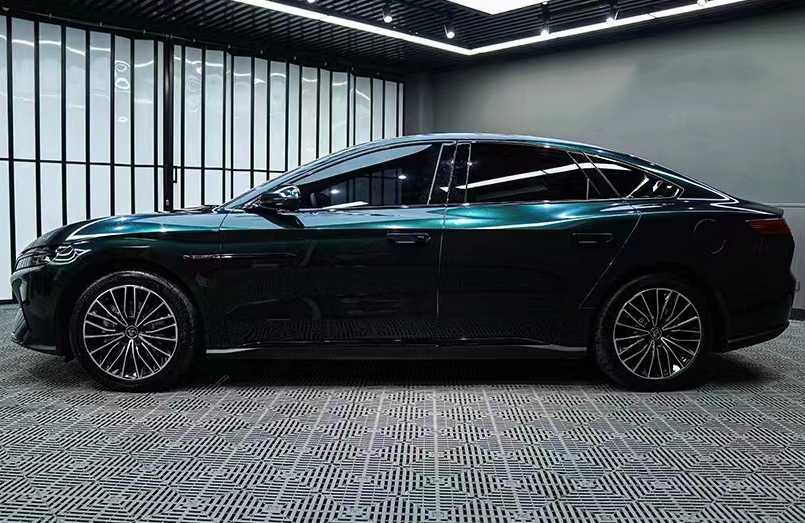 Ravoony Plus PET Gloss Qianshan Green Car Vinyl Wrap