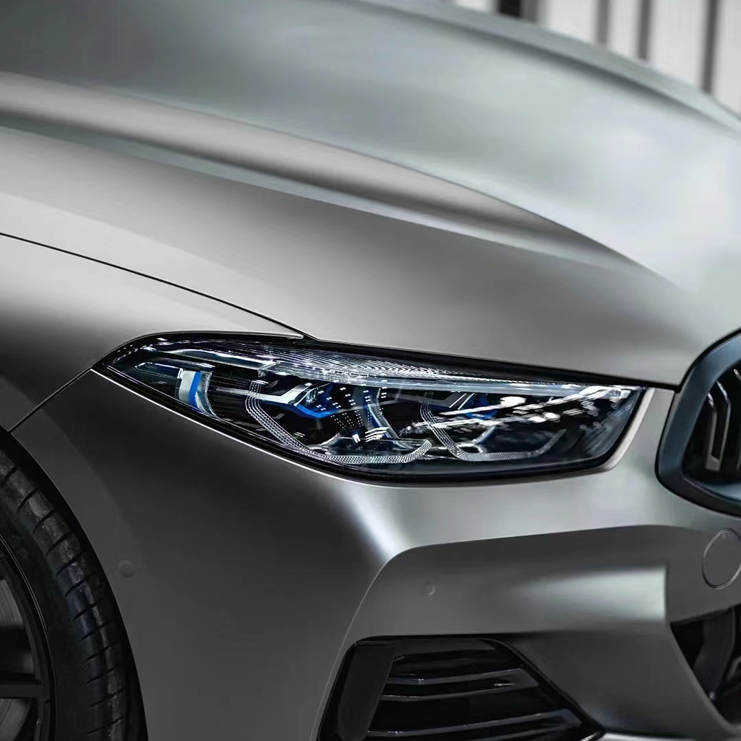 Ravoony Plus PET Matte Liquid Silver Vinyl Car Wrap