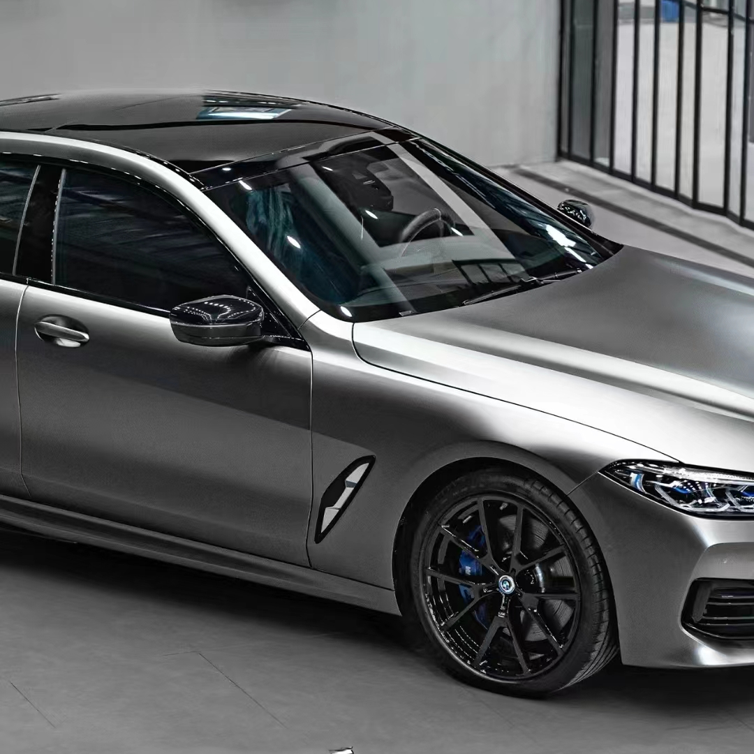 Ravoony Plus PET Matte Liquid Silver Vinyl Car Wrap