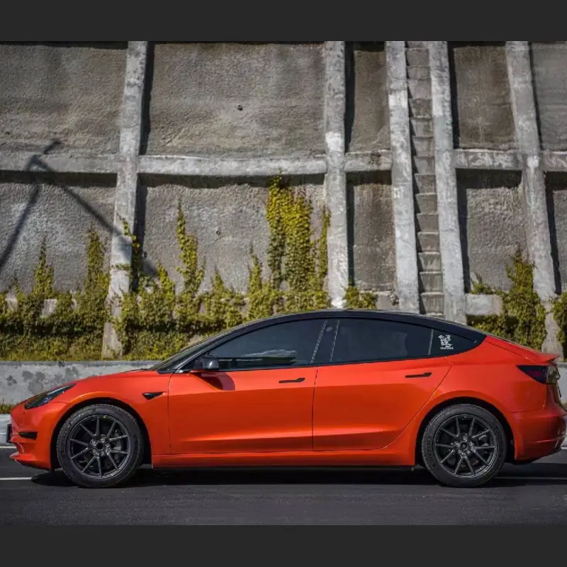  Ravoony Plus Glossy Metal Paint Orange Car Wrap