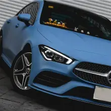 Ultimate Flat China Blue Car Wrap