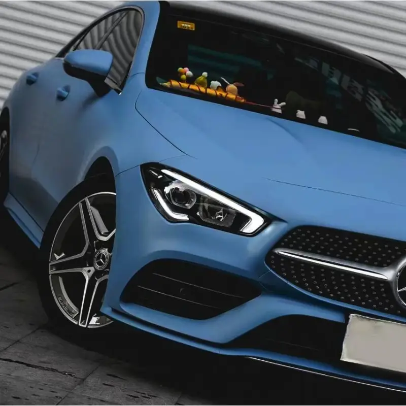 Ultimate Flat China Blue Car Wrap