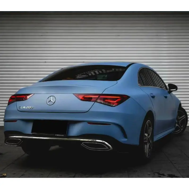 Ultimate Flat China Blue Car Wrap