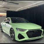 Ravoony Plus Ferrari Gloss Moss Green Vinyl Car Wrap Audi A7 Wrap
