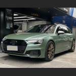 Ravoony Plus Ferrari Gloss Verde Francesca Green Vinyl Car Wrap Audi A6 Wrap