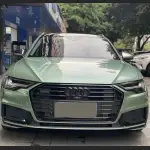Ravoony Plus Ferrari Gloss Verde Francesca Green Vinyl Car Wrap Audi A6 Wrap