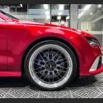 Ravoony Plus Gloss Metallic Vampire Red Vinyl Car Wrap Audi RS7 Wrap 