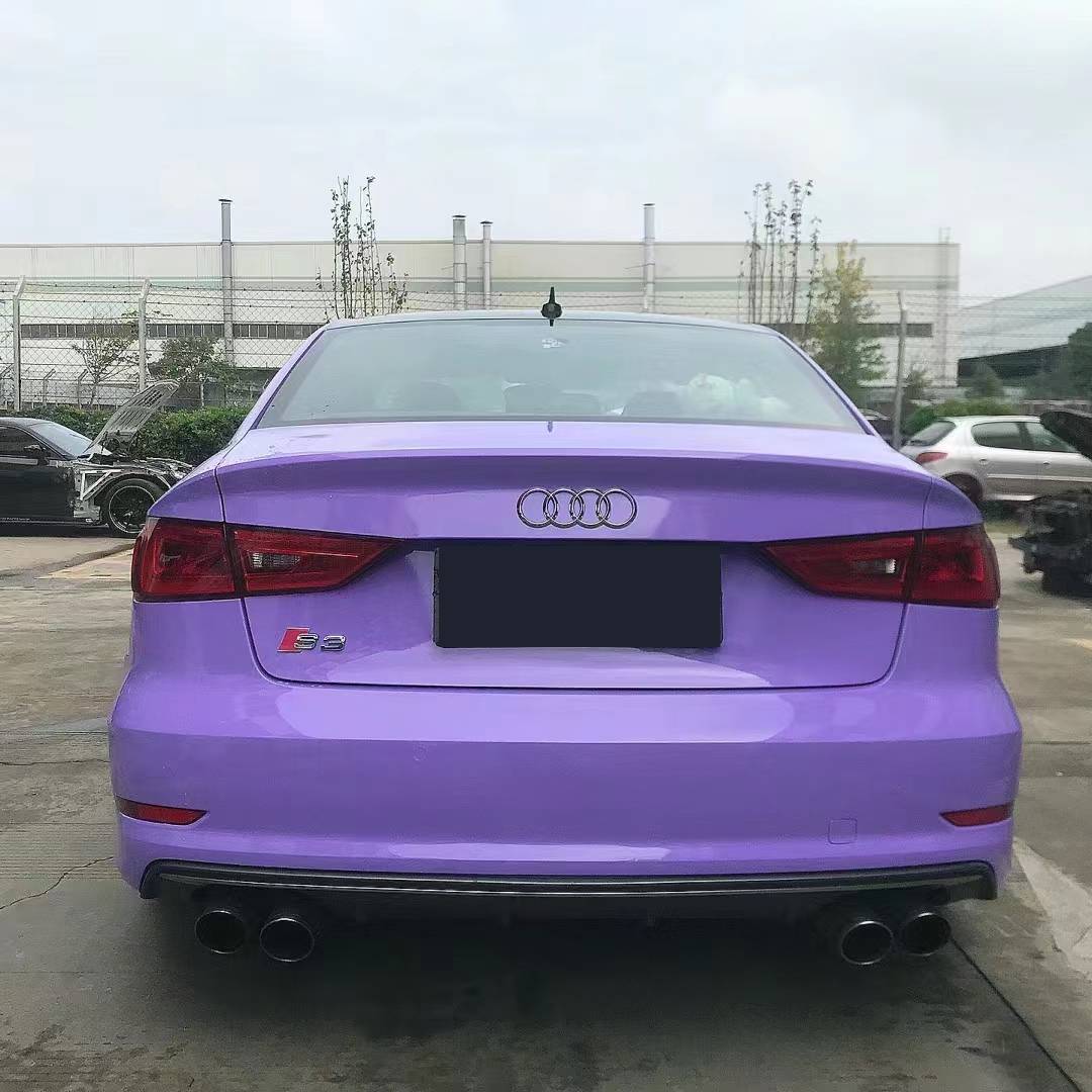 Ravoony Plus Glossy Lavender Purple Car Wrap Audi S3 Wrap