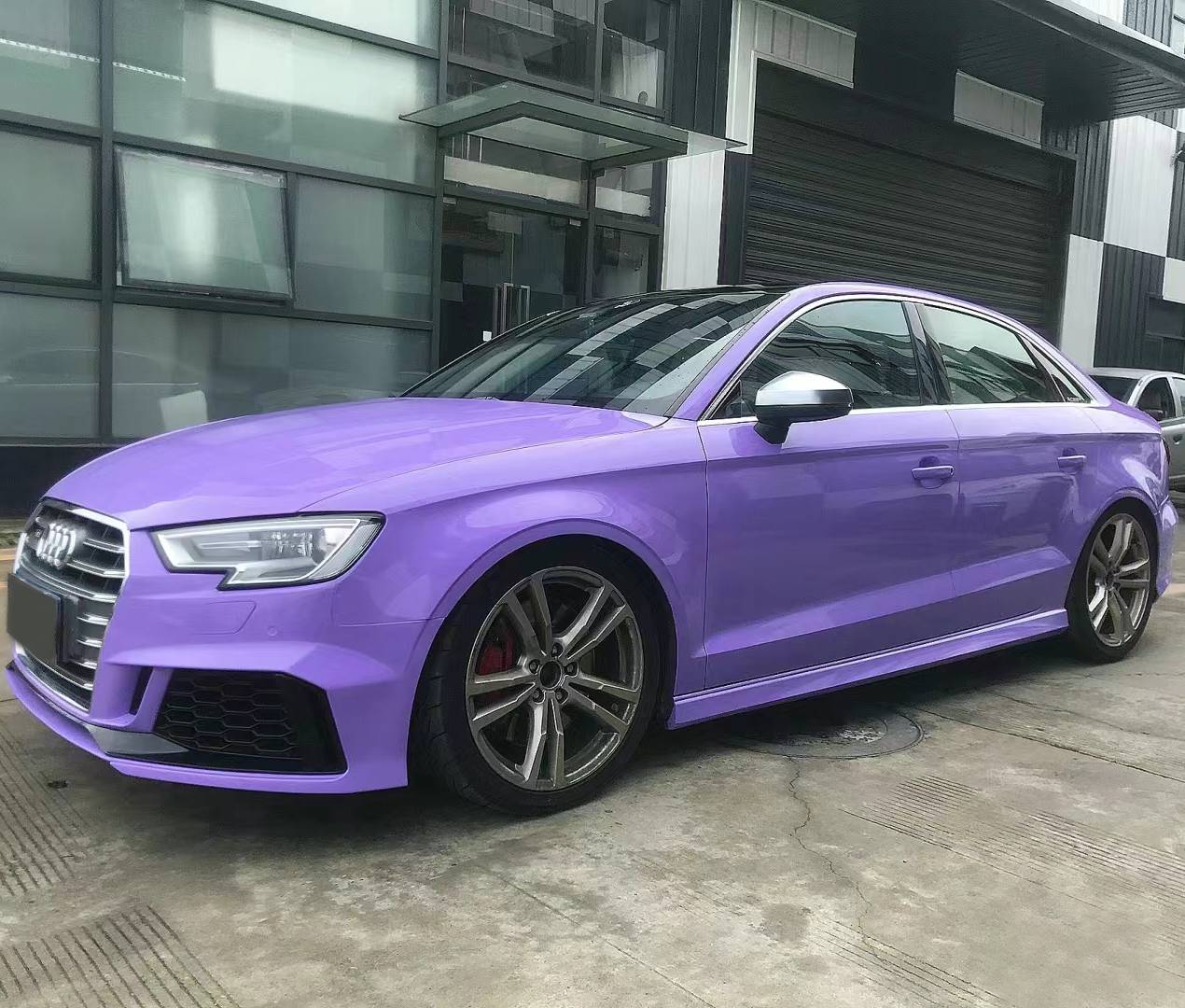 Ravoony Plus Glossy Lavender Purple Car Wrap Audi S3 Wrap
