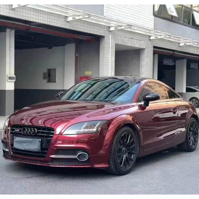 Ravoony Plus Liquid Metallic Dragon Blood Red Vinyl Car Wrap Audi TT Wrap 02