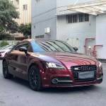 Ravoony Plus Liquid Metallic Dragon Blood Red Vinyl Car Wrap Audi TT Wrap