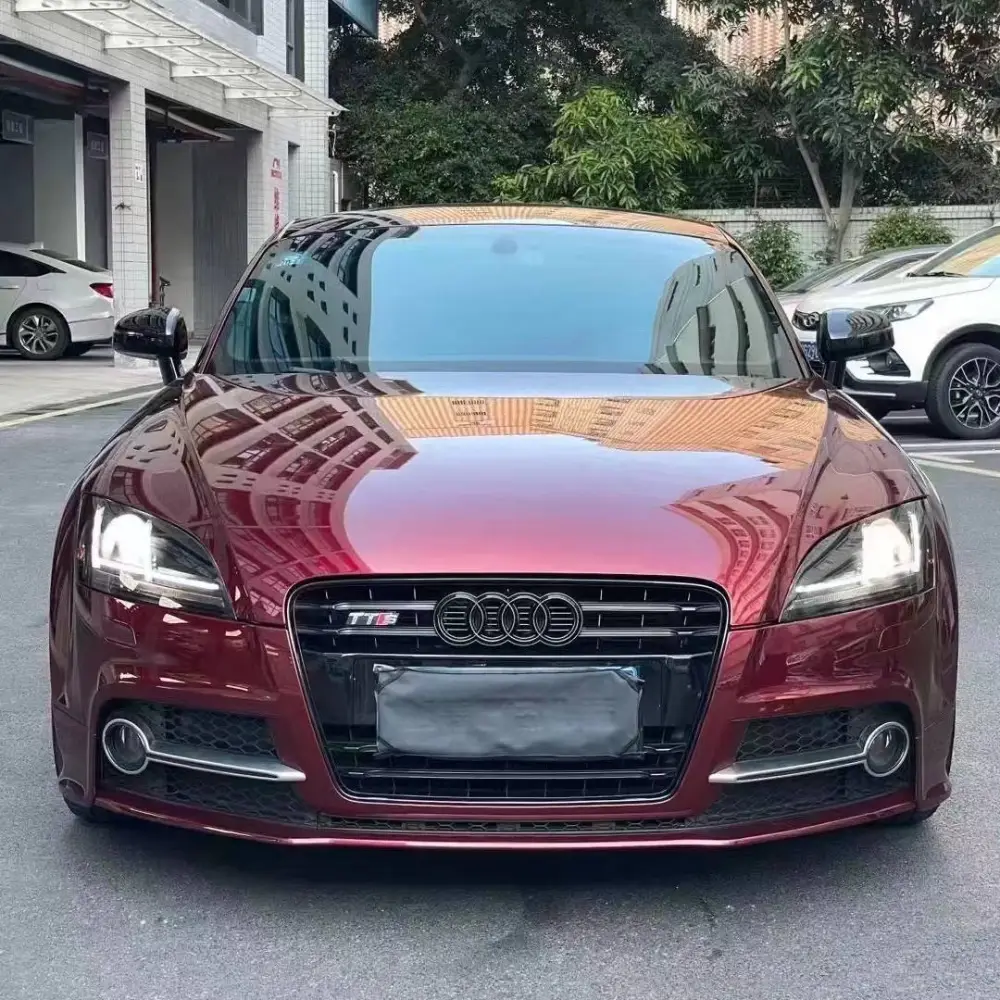 Ravoony Plus Liquid Metallic Dragon Blood Red Vinyl Car Wrap Audi TT Wrap