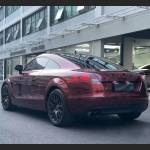 Ravoony Plus Liquid Metallic Dragon Blood Red Vinyl Car Wrap Audi TT Wrap
