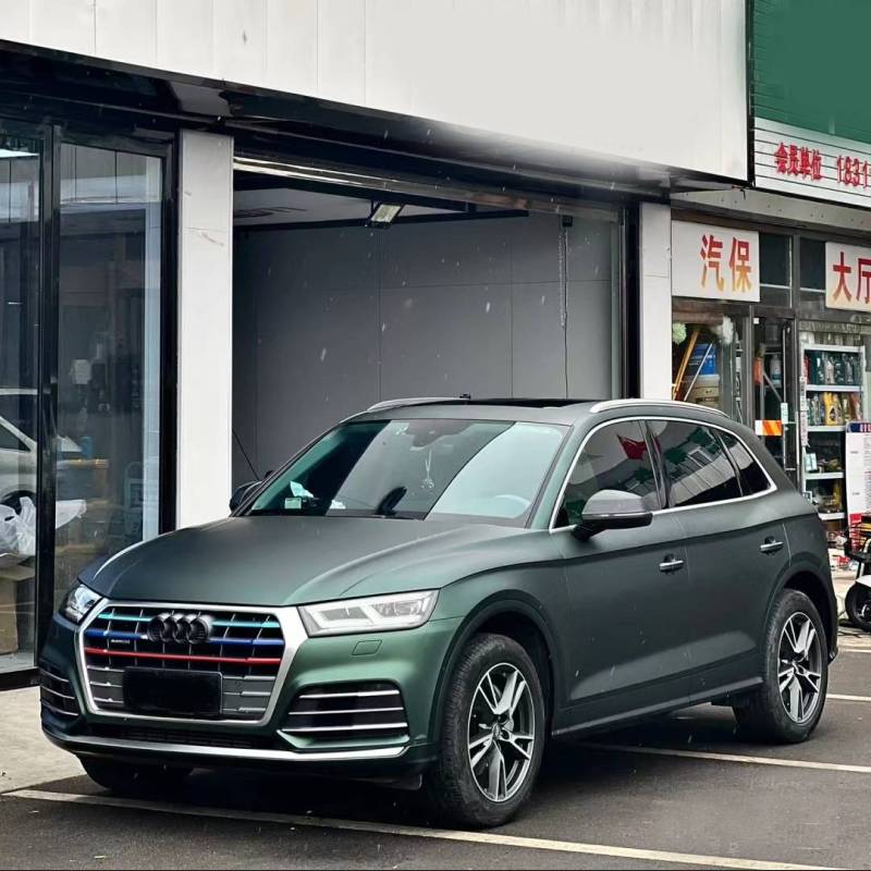 Ravoony Plus Matte Emerald Green Car Vinyl Wrap Audi Q5L Wrap