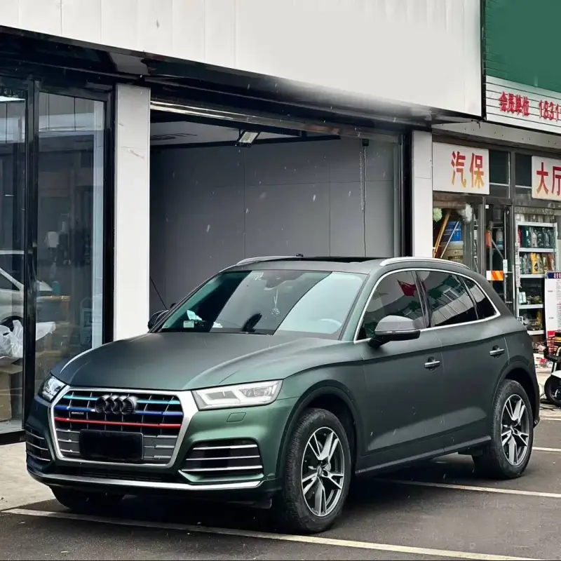 Ravoony Plus Matte Emerald Green Car Vinyl Wrap Audi Q5L Wrap
