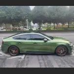 Ravoony Plus Metallic Mamba Green Car Vinyl Wrap Audi A5 Wrap