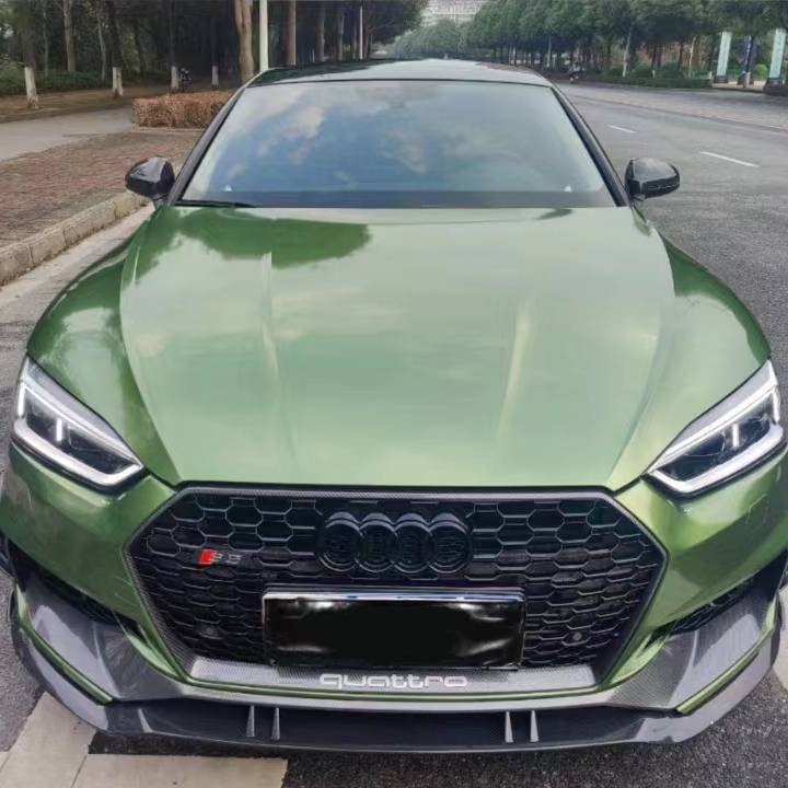 Ravoony Plus Metallic Mamba Green Car Vinyl Wrap Audi A5 Wrap