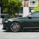 Ravoony Plus Pearlized Emerald Green Car Vinyl Wrap Audi S4 Wrap