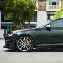 Pearlized Emerald Green Car Vinyl Wrap Audi S4 Wrap