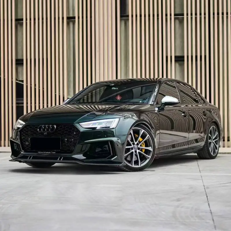 Pearlized Emerald Green Car Vinyl Wrap Audi S4 Wrap