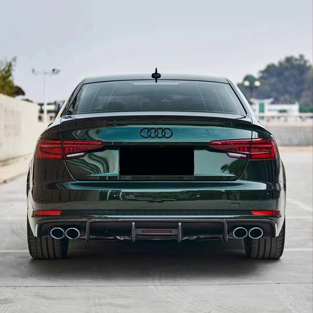 Ravoony Plus Pearlized Emerald Green Car Vinyl Wrap Audi S4 Wrap