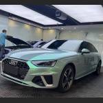 Ravoony Plus Twin Candy Grey Green Color Fliper Car Wrap Audi A4 Wrap