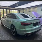Ravoony Plus Twin Candy Grey Green Color Fliper Car Wrap Audi A4 Wrap
