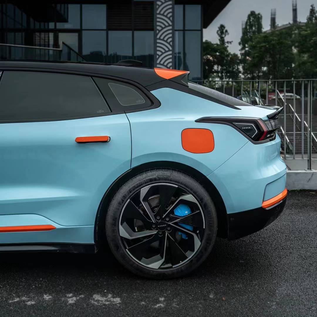 Ravoony Plus PET Glossy Crystal Light Blue Car Vinyl Wrap