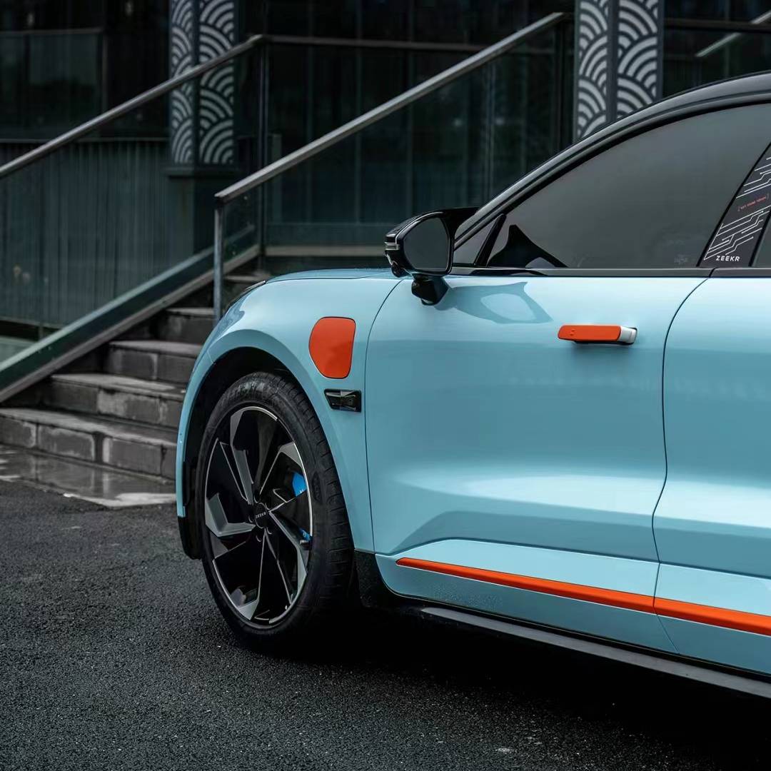 Ravoony Plus PET Glossy Crystal Light Blue Car Vinyl Wrap