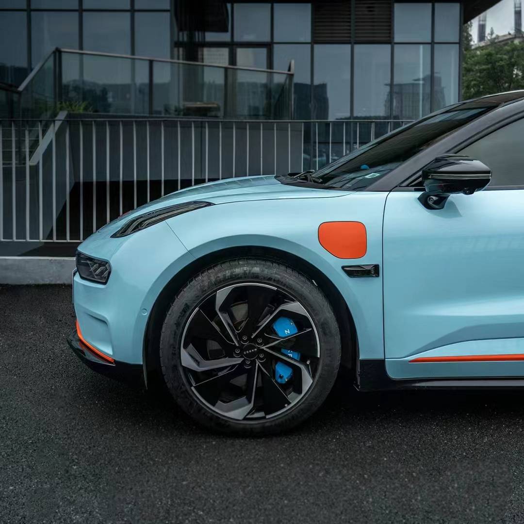 Ravoony Plus PET Glossy Crystal Light Blue Car Vinyl Wrap