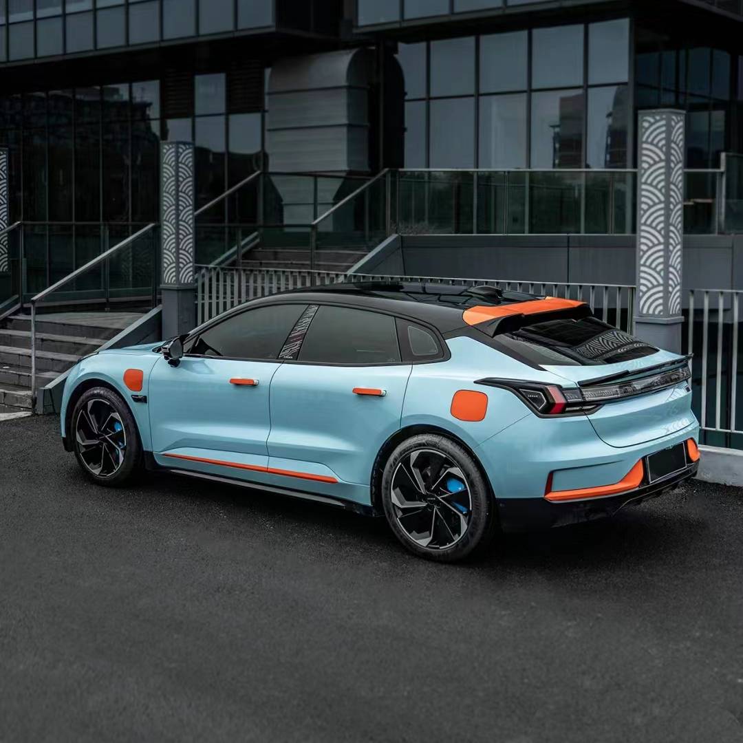 Ravoony Plus PET Glossy Crystal Light Blue Car Vinyl Wrap