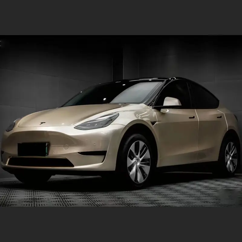  Ravoony Plus Glossy Metal Champaign Dark Gold Car Wrap