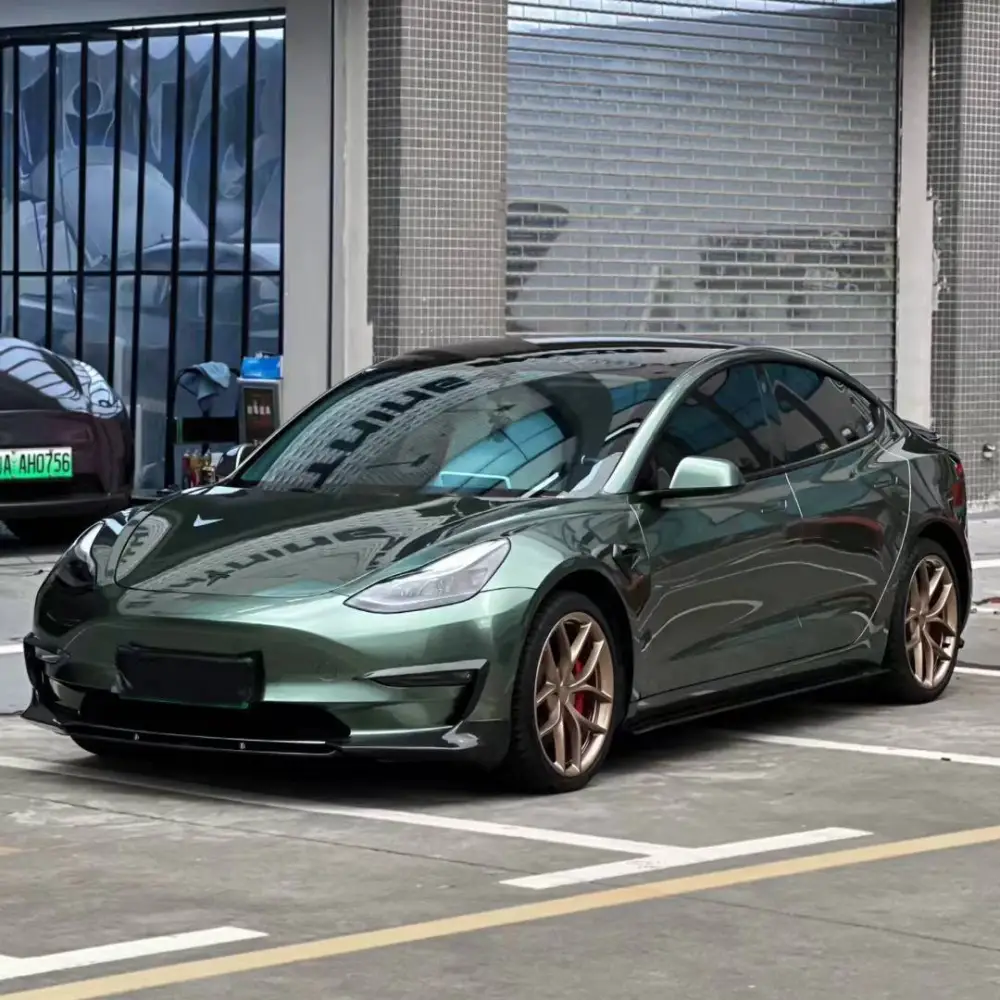 Ravoony Plus PET Liquid Alpine Green Car Vinyl Wrap