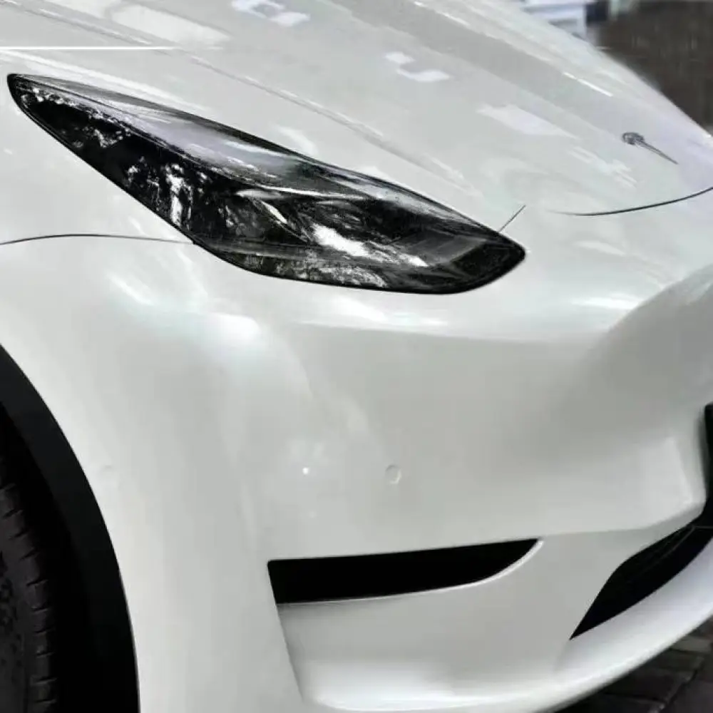  Ravoony Plus Glossy Metal Paint White Car Wrap