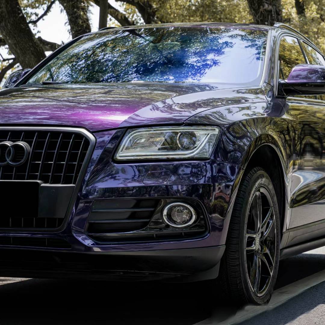 Ravoony Plus Glossy Midnight Purple Car Wrap Audi A5 Wrap