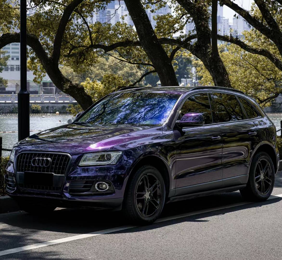 Ravoony Plus Glossy Midnight Purple Car Wrap Audi A5 Wrap