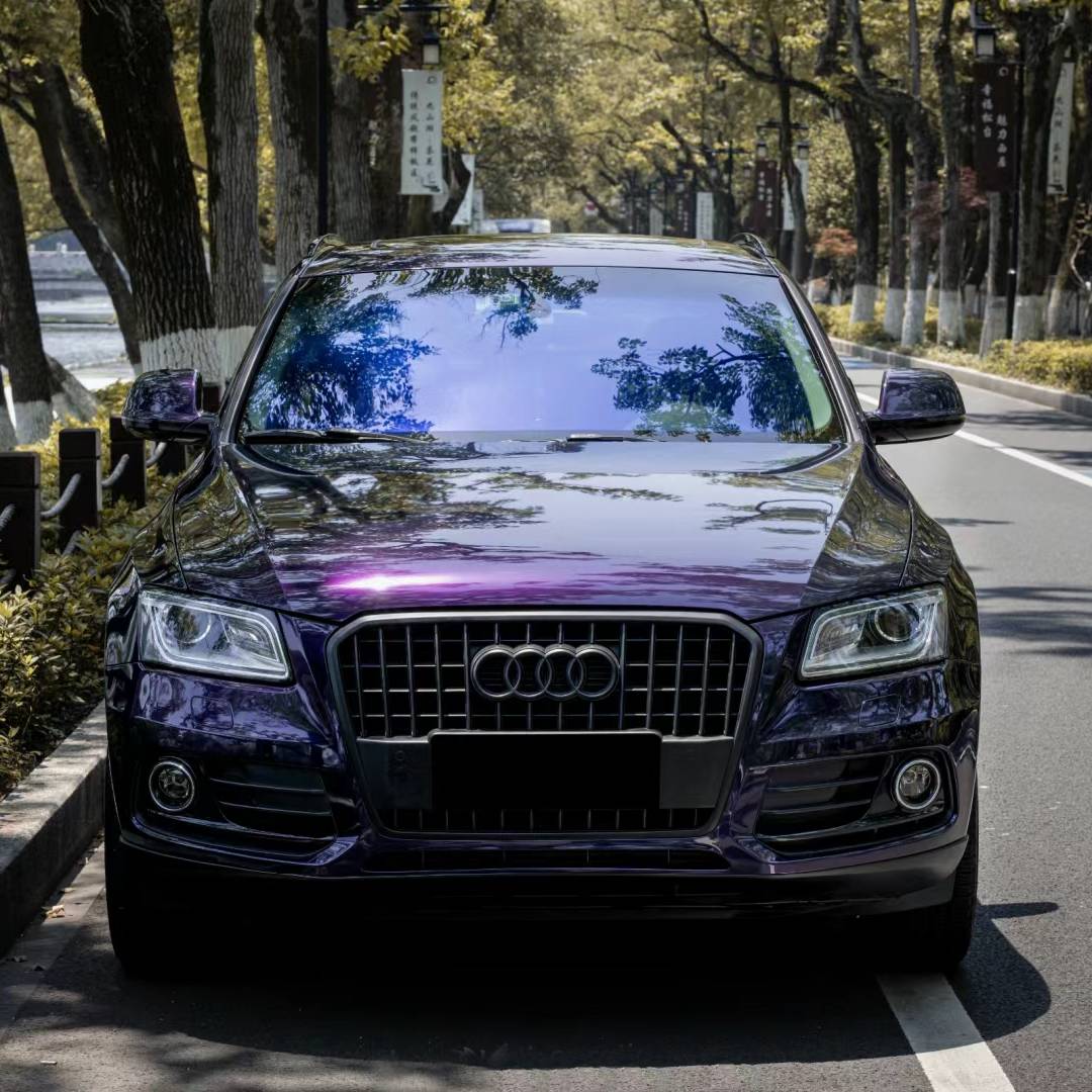Ravoony Plus Glossy Midnight Purple Car Wrap Audi A5 Wrap
