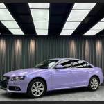 Ravoony Plus Glossy Twin Silver Purple Car Vinyl Wrap Audi A4 Wrap