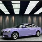 Ravoony Plus Glossy Twin Silver Purple Car Vinyl Wrap Audi A4 Wrap