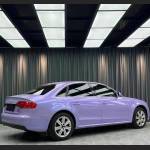 Ravoony Plus Glossy Twin Silver Purple Car Vinyl Wrap Audi A4 Wrap