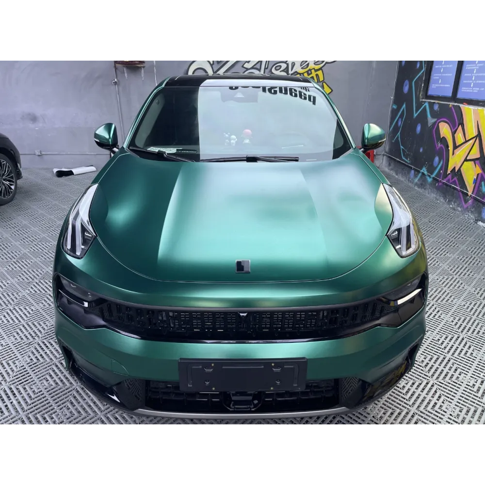 Ravoony Plus Pure Metal Emerald Green Car Wrap