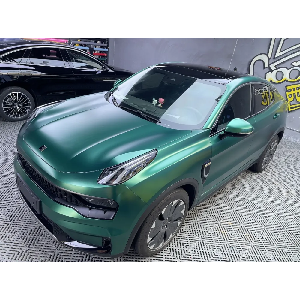 Ravoony Plus Pure Metal Emerald Green Car Wrap