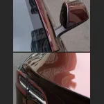 Ravoony Plus Glossy Diamond Black Red Vinyl Car Wrap Tesla Model 3 Wrap