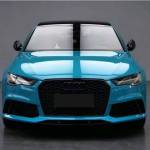 Ravoony Plus Glossy Miami Blue Vinyl Wrap Audi A6 Wrap